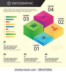 arbitrary template infographics with icons