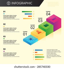 arbitrary template infographics with icons