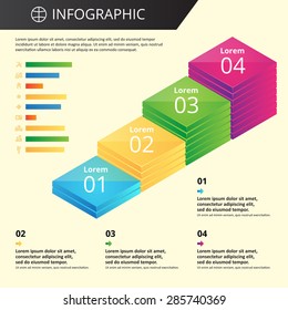 arbitrary template infographics with icons