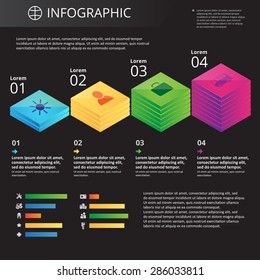 Arbitrary Template Infographics Icons Stock Vector (Royalty Free ...