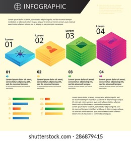 arbitrary template infographics with icons