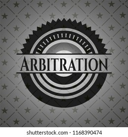 Arbitration dark emblem. Retro