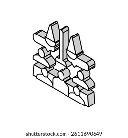 arbitration law dictionary isometric icon vector. arbitration law dictionary sign. isolated symbol illustration