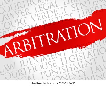 Arbitration Word Cloud Concept Stock Vector (royalty Free) 275437631 