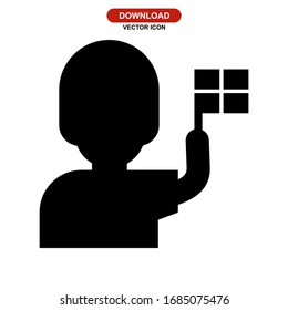 arbitrator icon or logo isolated sign symbol vector illustration - high quality black style vector icons
