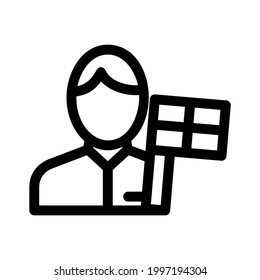 arbitrator icon or logo isolated sign symbol vector illustration - high quality black style vector icons
