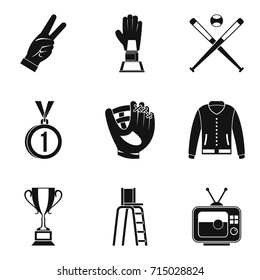 Arbitrator icons set. Simple set of 9 arbitrator vector icons for web isolated on white background