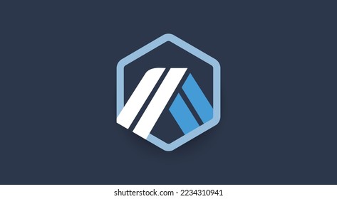 Arbitrum  token cryptocurrency 3d logo on isolated background with copy space. vector illustration of Arbitrum  token banner design concept.