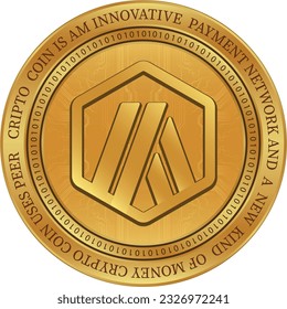 Arbitrum-arb virtuelle Währung Logo-Illustration. Vektorgrafiken. 