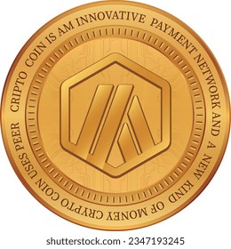 arbitrum-arb  virtual currency logo illustration. vector illustrations. 