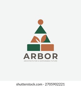 Design de ícone de logotipo de arquitetura Arbor para casa e negócios imobiliários