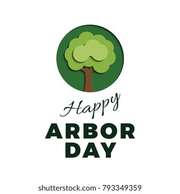 Arbor Day Banner Layout Design