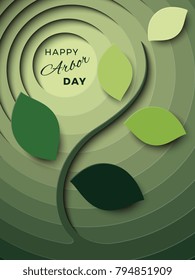 Arbor Day Banner Layout Design