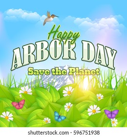 Arbor Day Concept Spring Theme Landscape