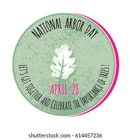 Arbor Day icon. Vector illustration for  promotion, greeting card and poster.