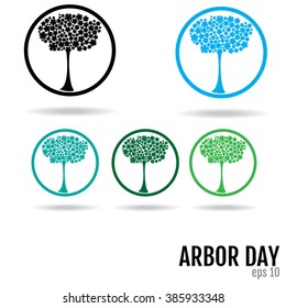 Arbor Day icons. Arbor Day Vector Art, Stock Vector