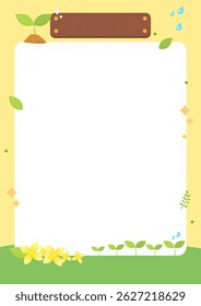 Arbor Day Illustration. Nature, Plants, Sprouts, Green, Green April 5 Nature Planting Day. Tree Planting Background Illustration Design. Vector Illustration.