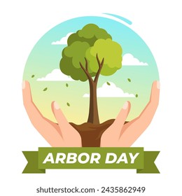 Arbor Day Illustration vector background. Vector eps 10