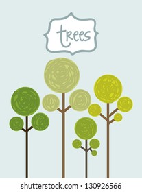 arbor day over blue background. vector illustration