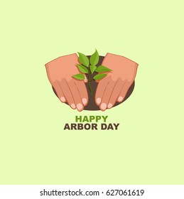 Arbor day vector illustration