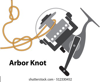 Arbor Knot Marked Diagram Vector Illustration Clip-art Image