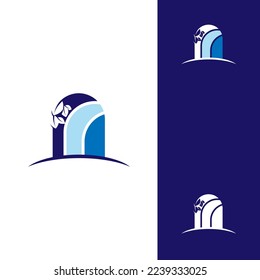 Arbor tree of life logo. Natural product plant growth icon. Botanical wellness spa sign.EPS 10