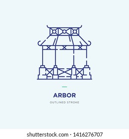 Arbor – vector line icon 