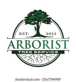 Arborist Tree Services Logo Design.