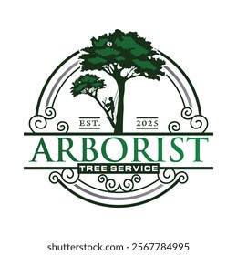 Arborist Tree Services Logo Design.