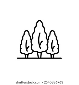 arborvitae hedge icon vector illustration