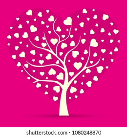 Arbre d'amour, famille, saint valentin