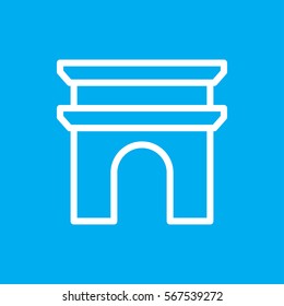 Arc de Triomphe icon illustration isolated vector sign symbol