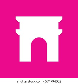 Arc de Triomphe icon illustration isolated vector sign symbol