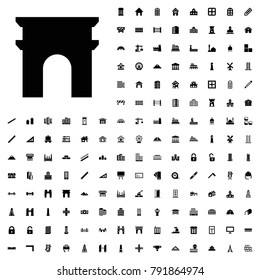 Arc de triomphe icon illustration isolated vector sign symbol. architecture icons vector set.