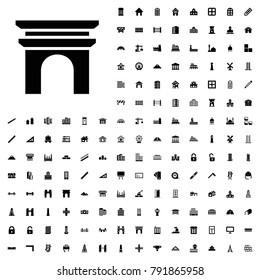 Arc de triomphe icon illustration isolated vector sign symbol. architecture icons vector set.