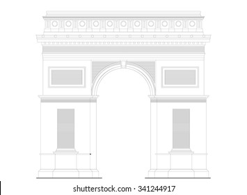 Arc De Triomphe Drawing High Res Stock Images Shutterstock