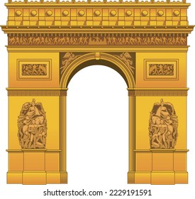 Arc de Triomphe Vector Illustration