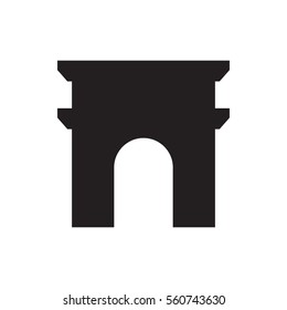 Arc de Triumph icon illustration isolated vector sign symbol