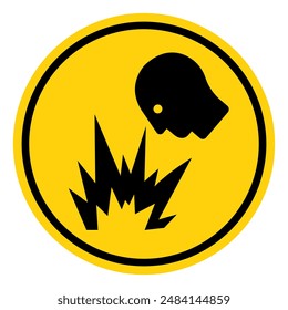 Arco Flash Hazard Eye Flying Light Símbolo Símbolo, Ilustración vectorial, Aislado Sobre Fondo Blanco .EPS10
