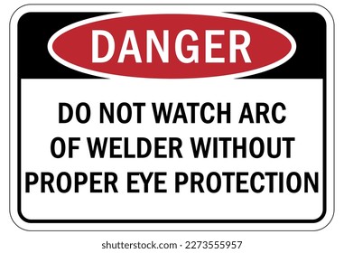 Arc flash hazard sign and labels