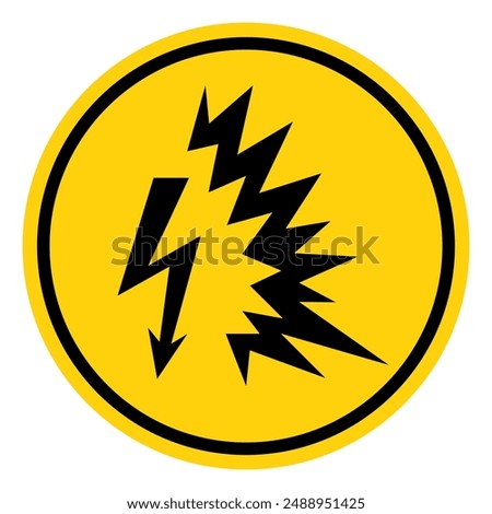 Arc Flash Hazard Symbol Sign, Vector Illustration, Isolate On White Background Label .EPS10