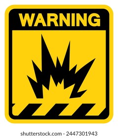 Arc Flash Hazard Warning Sign, Vector Illustration, Isolate On White Background Label .EPS10