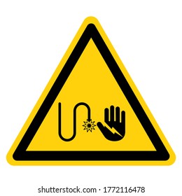 ARC Flash And Shock Hazard Symbol Sign, Vector Illustration, Isolate On White Background Label .EPS10