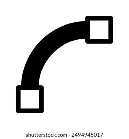 Arc Icon Vector Symbol Design Illustration