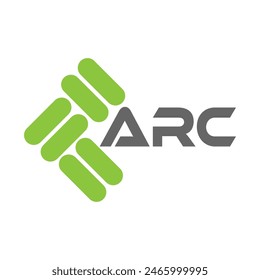 ARC letter logo design on black background. ARC creative initials letter logo concept. ARC letter design.