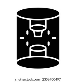 Arc Method Vector Glyph Icon For Personal And Commercial Use.
