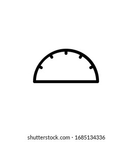 arc, ruler and mathematics icon. Perfect for application, web, logo, game and presentation template. icon design line style
