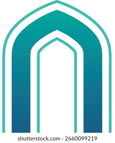 Bogenförmiges A-Buchstaben-Logo