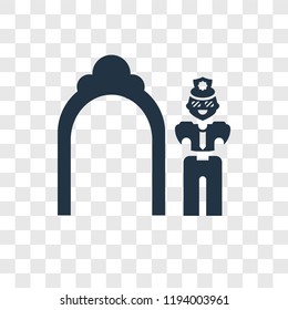 Arc vector icon isolated on transparent background, Arc transparency logo concept