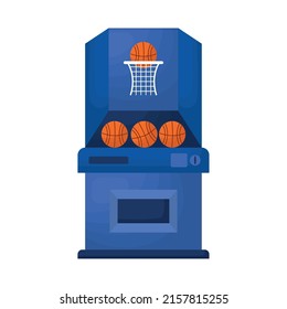 Arcade Basketball Machine Over White